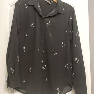 Button up, floral blouse from H&M